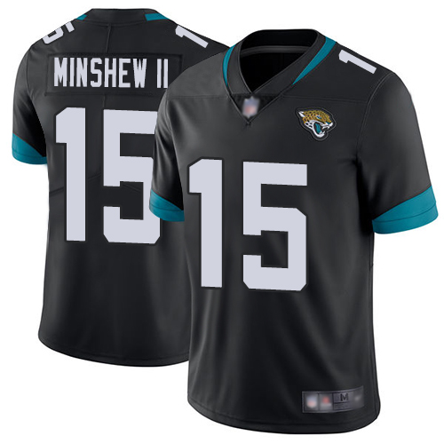 Men Nike Jacksonville Jaguars #15 Gardner Minshew II Black Team Color  Stitched NFL Vapor Untouchable Limited Jersey->jacksonville jaguars->NFL Jersey